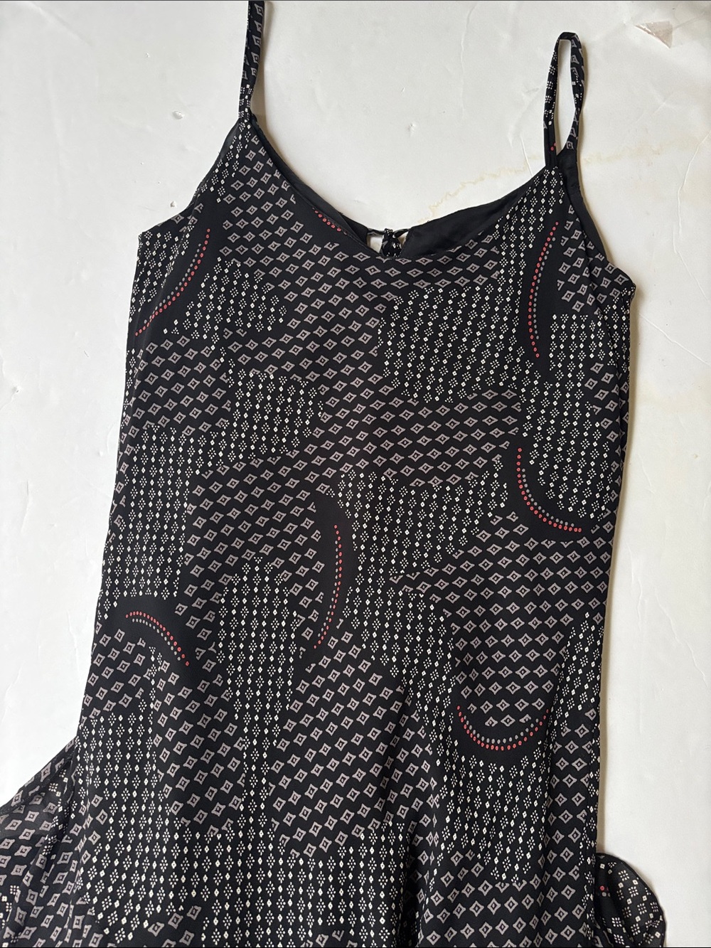 Vintage 90’s Asymmetrical Bias Maxi Printed Dress Betsey Johnson Y2K 14 Long Hot - Picture 9 of 17